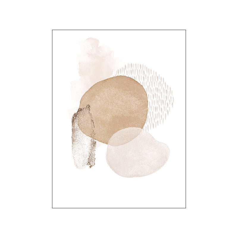 Simple Modern Nordic Abstract Geometry Gold Foil Decorative Painting