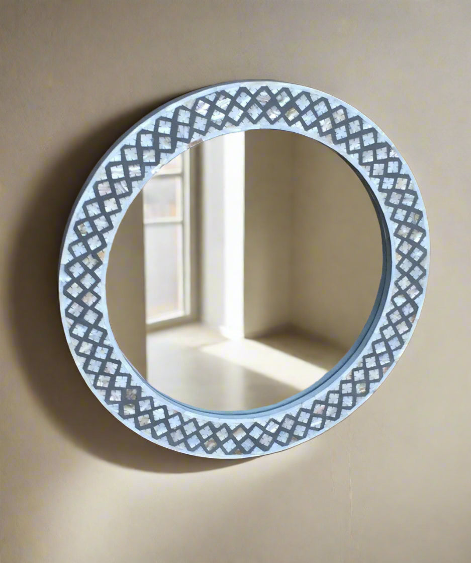 Mother of Pearl inlay wall Mirror Frame image 0