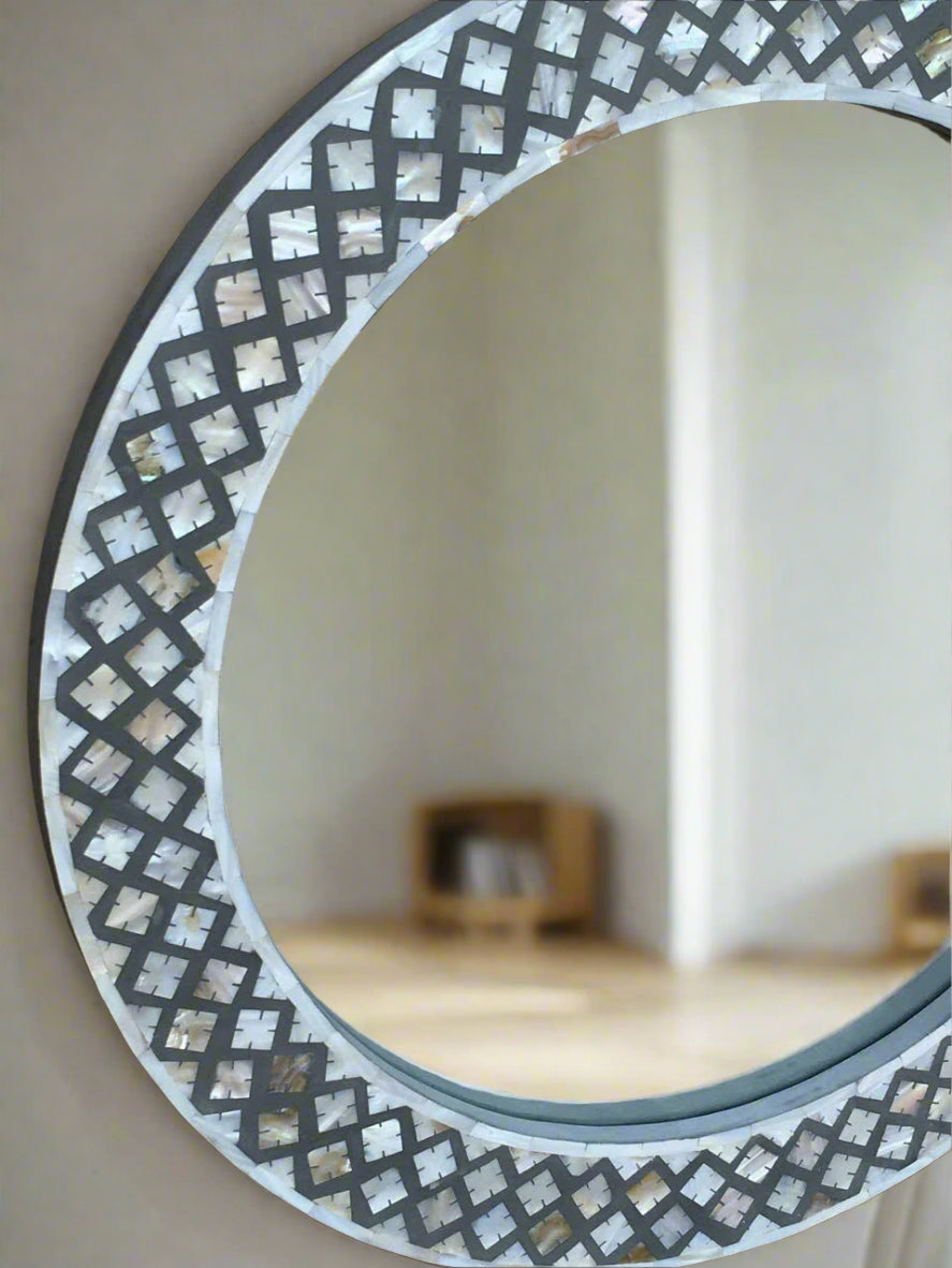 Mother of Pearl inlay wall Mirror Frame image 2