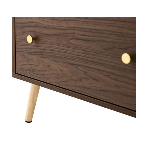 Breathable Rattan Storage Sideboard, 2 Drawer 1 Upward Flip Door Storage Bookcase Cabinet, L 60 XW 40 XH 113 Cm