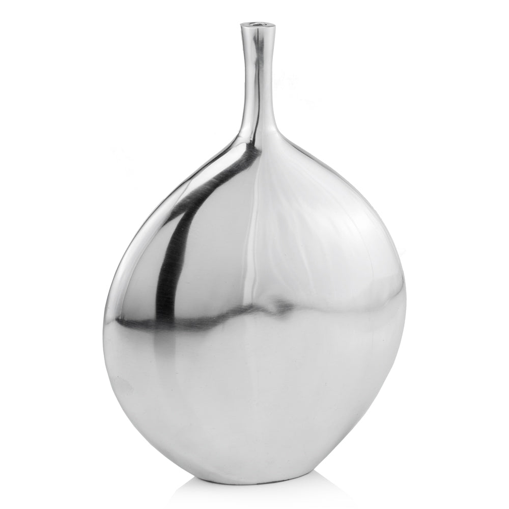 16" Silver Tulip Aluminum Table Vase-1
