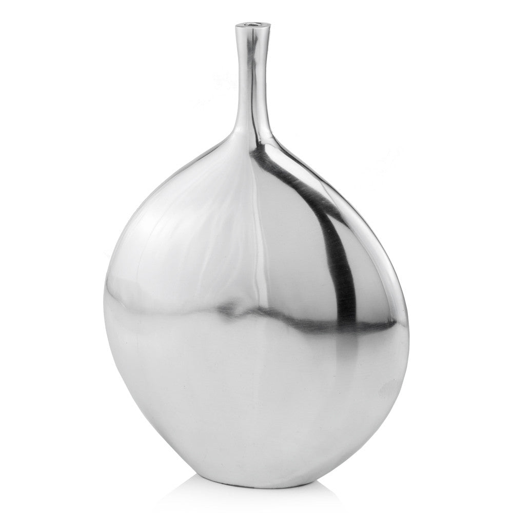 16" Silver Tulip Aluminum Table Vase-2
