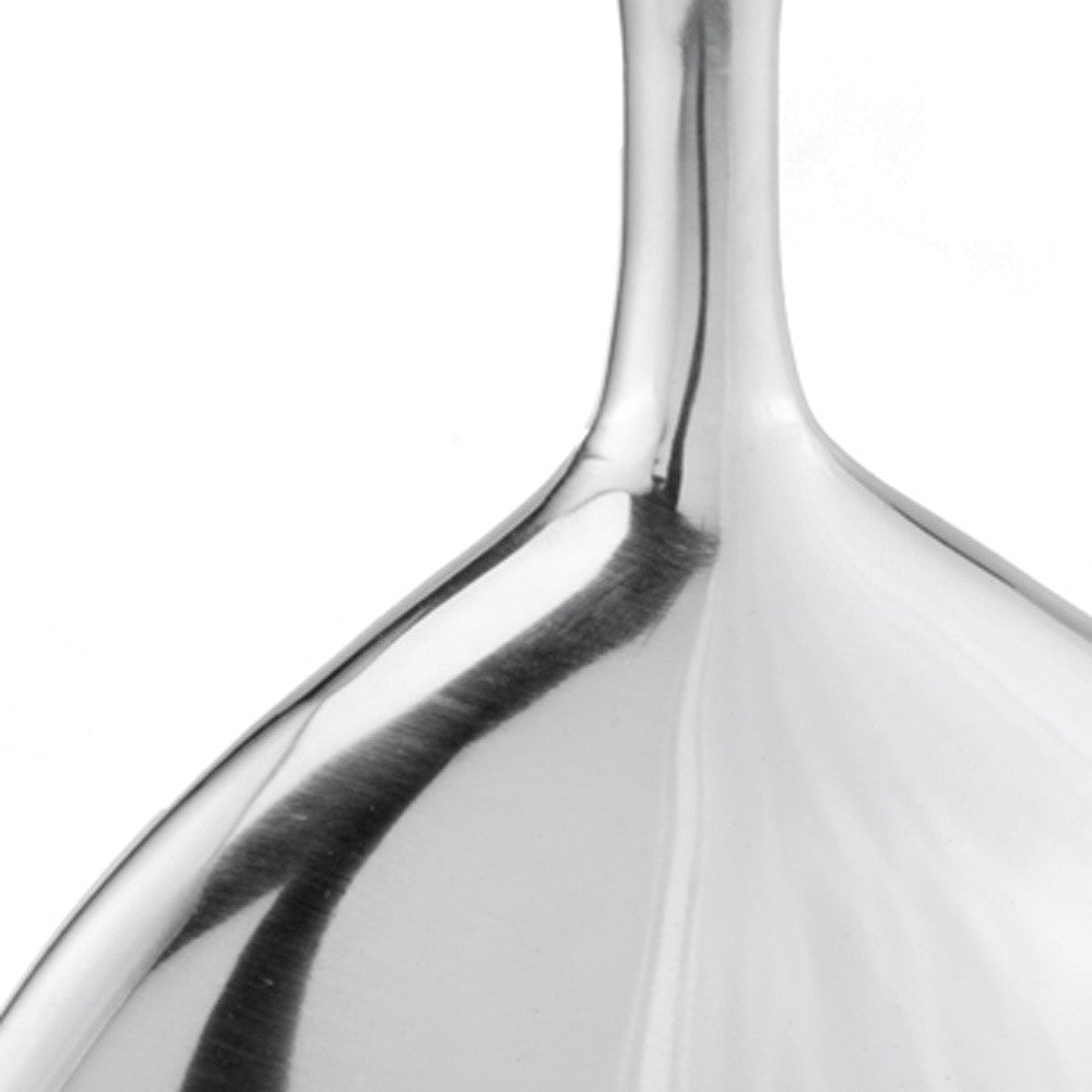 16" Silver Tulip Aluminum Table Vase-4