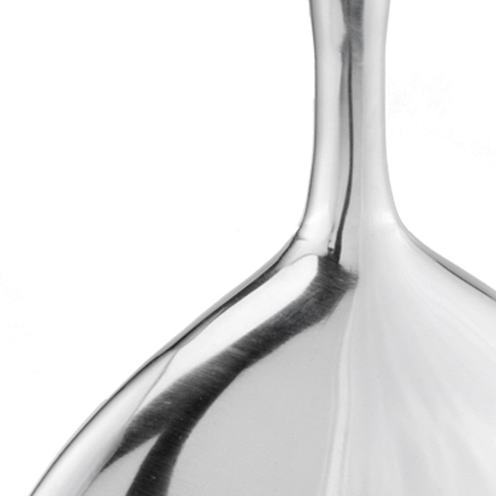 16" Silver Tulip Aluminum Table Vase-5