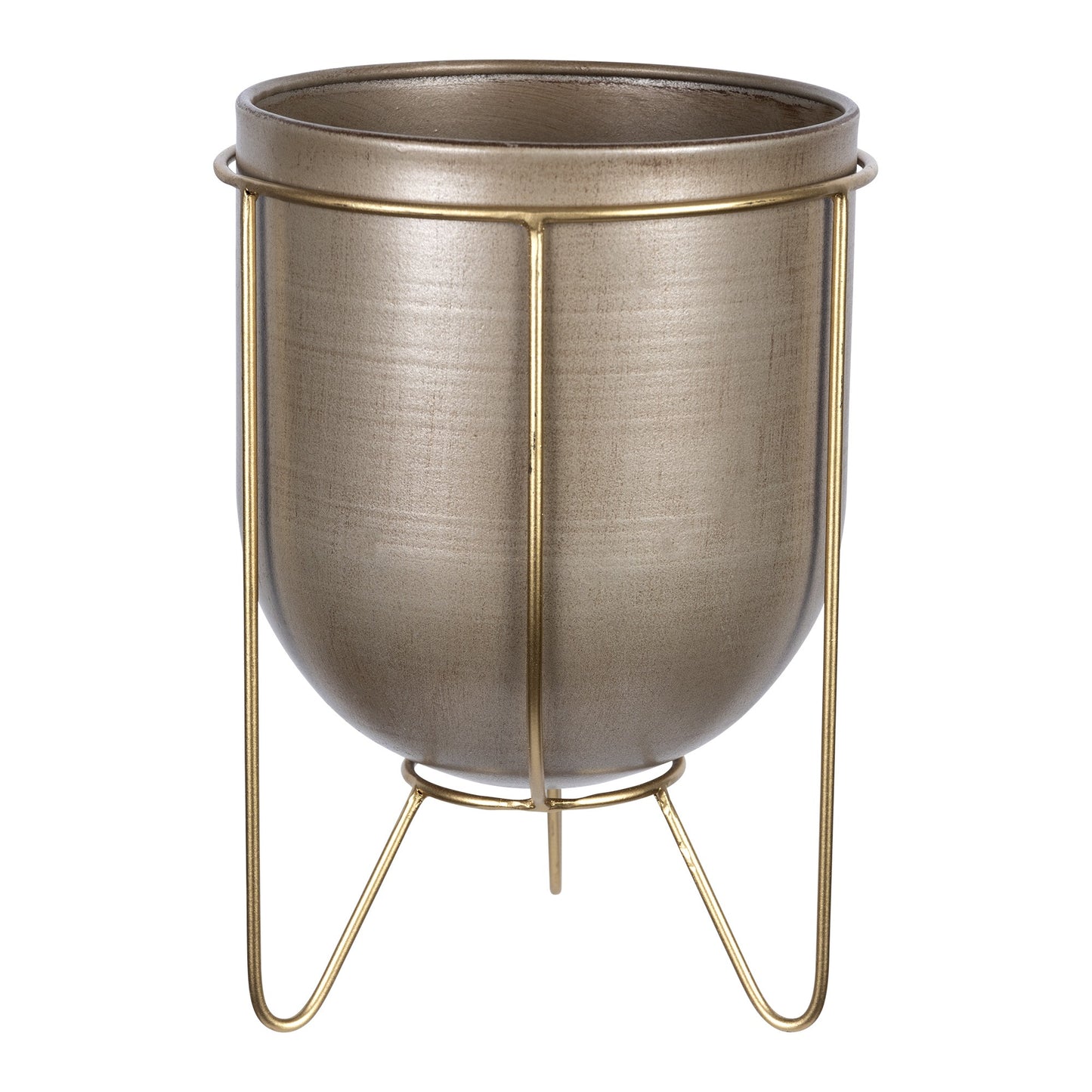 10" Bronze Cylinder Metal Table Vase-1