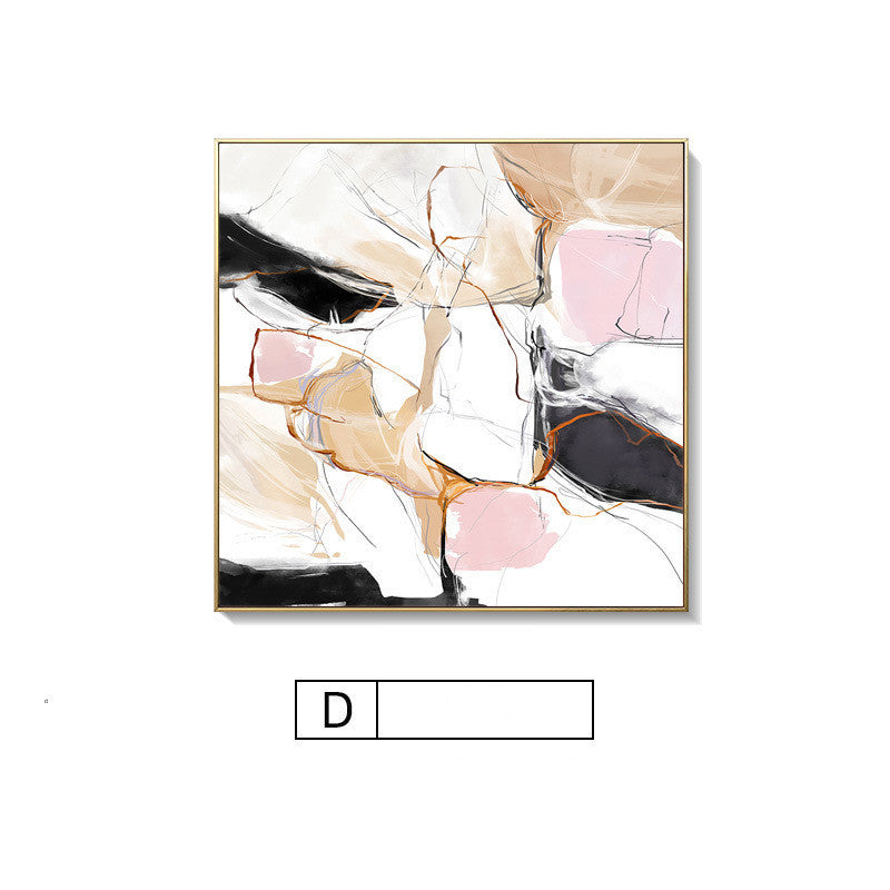 Modern Abstract Pink Nordic Minimalist Decorative Painting