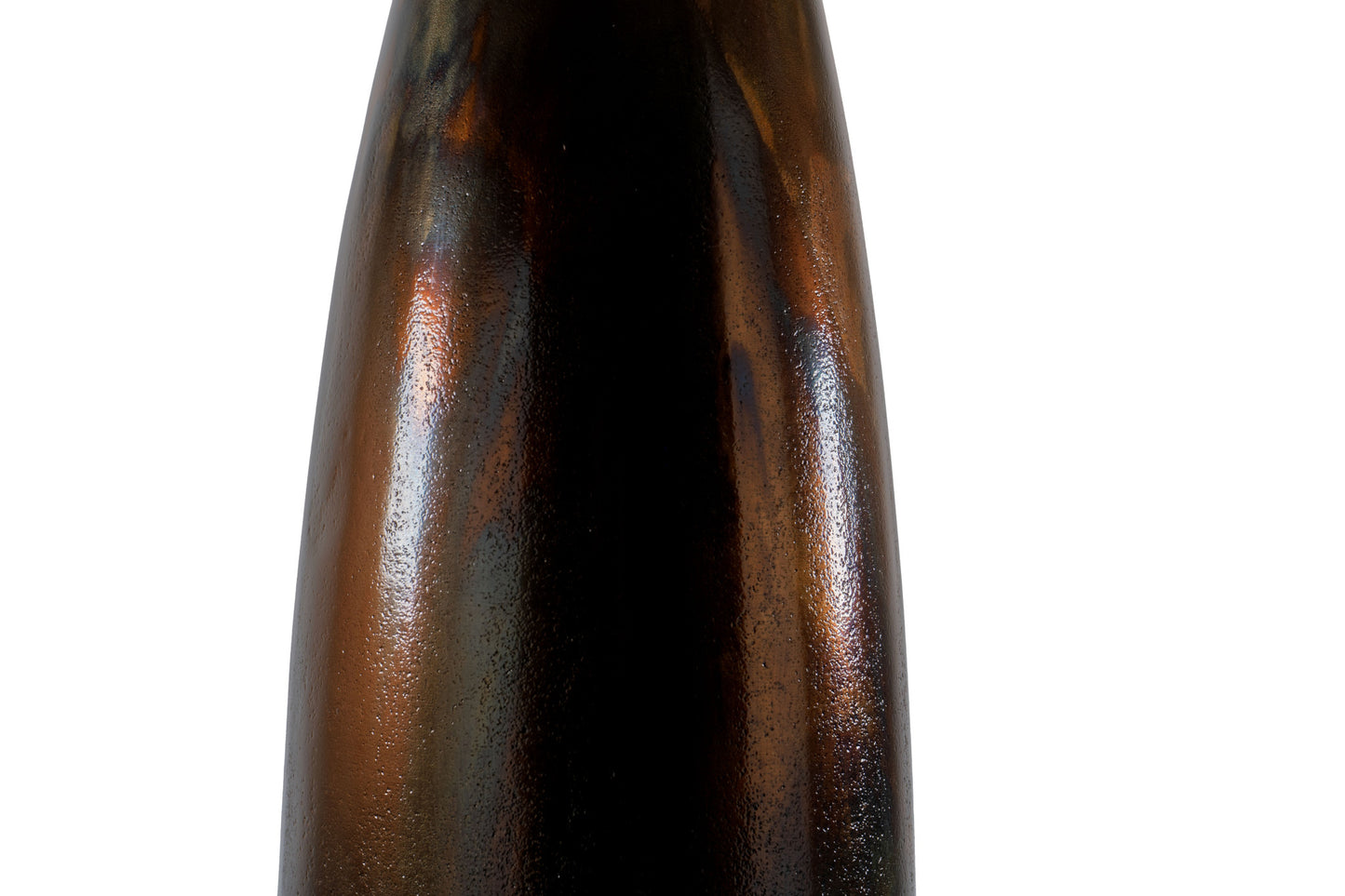 41" Burnished Brown Aluminum Floor Vase-3