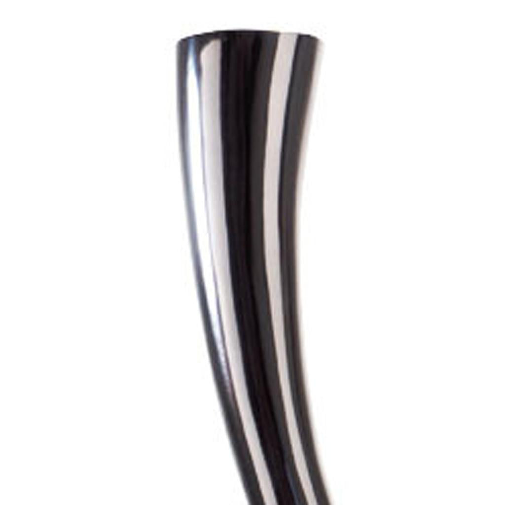 39" Silver Trumpet Aluminum Floor Vase-3