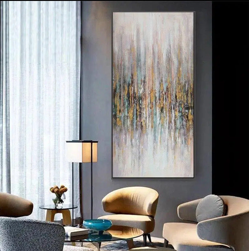 Pure Hand-painted Hotel Decoration Modern Minimalist Abstract Painting