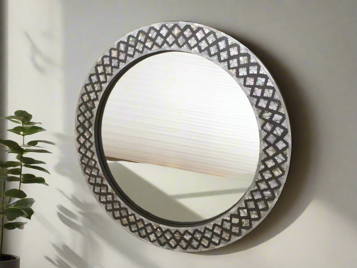 Mother of Pearl inlay wall Mirror Frame image 1