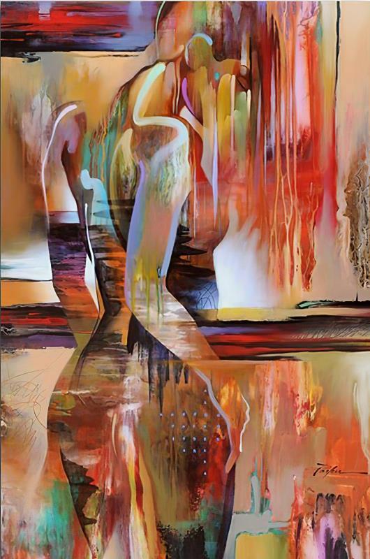 Abstract art beauty decorative painting