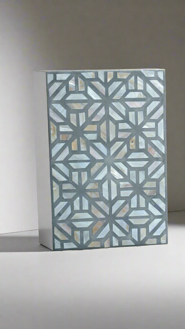 Mother of Pearl inlay Moroccan inspired Jewelry Box