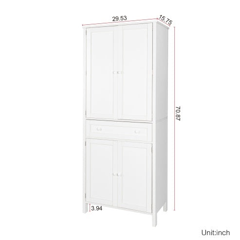 Tall Kitchen Pantry, Storage Cabinet , Kitchen Cabinet, For Kitchen, Dining Room, White