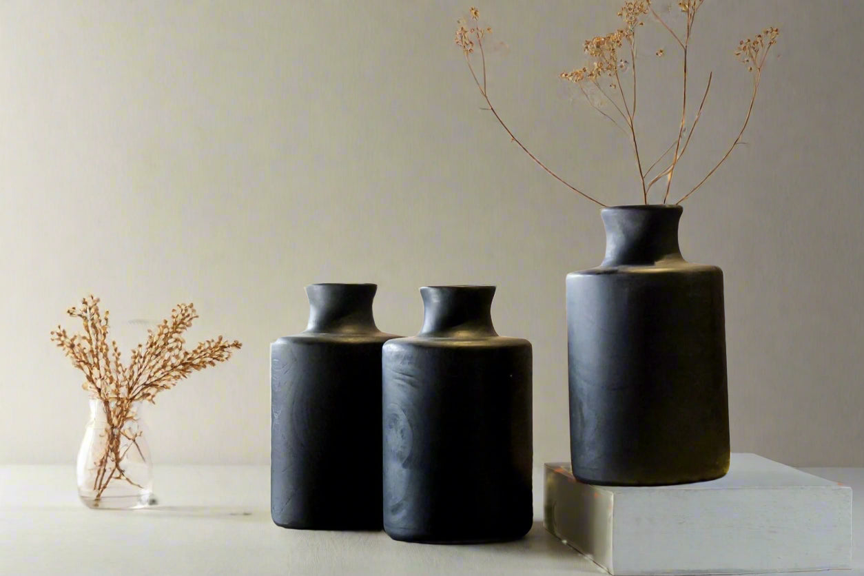Midnight Grove vases set of 3