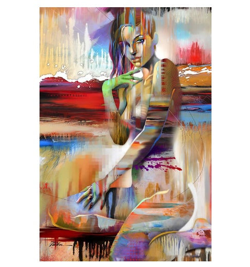 Abstract art beauty decorative painting