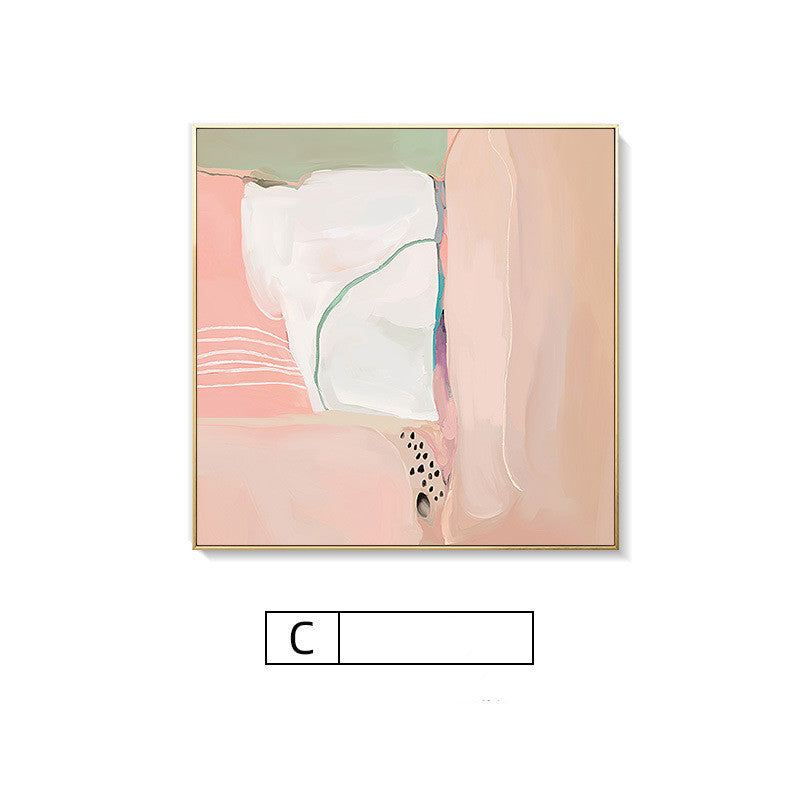 Modern Abstract Pink Nordic Minimalist Decorative Painting