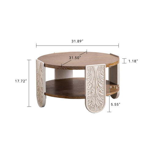 Carved Wooden Coffee Table