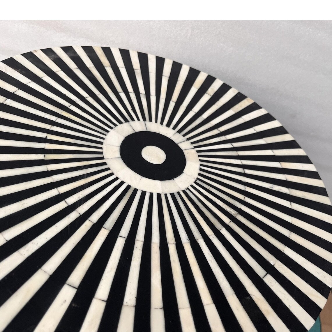 Heritage inlay round side or end table