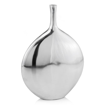 16" Silver Tulip Aluminum Table Vase-1