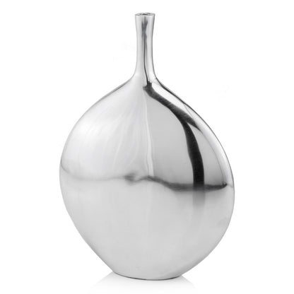 16" Silver Tulip Aluminum Table Vase-2