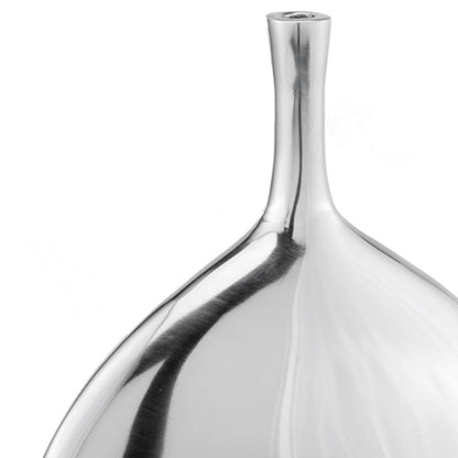 16" Silver Tulip Aluminum Table Vase-6