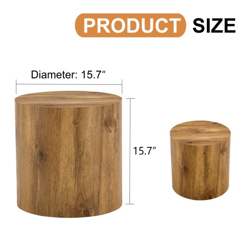 The Cylindrical Wooden side Table