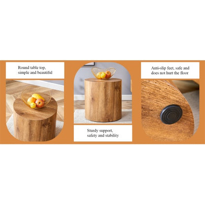 The Cylindrical Wooden side Table
