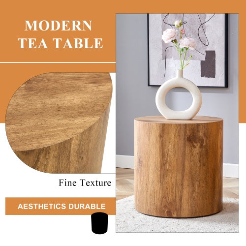 The Cylindrical Wooden side Table