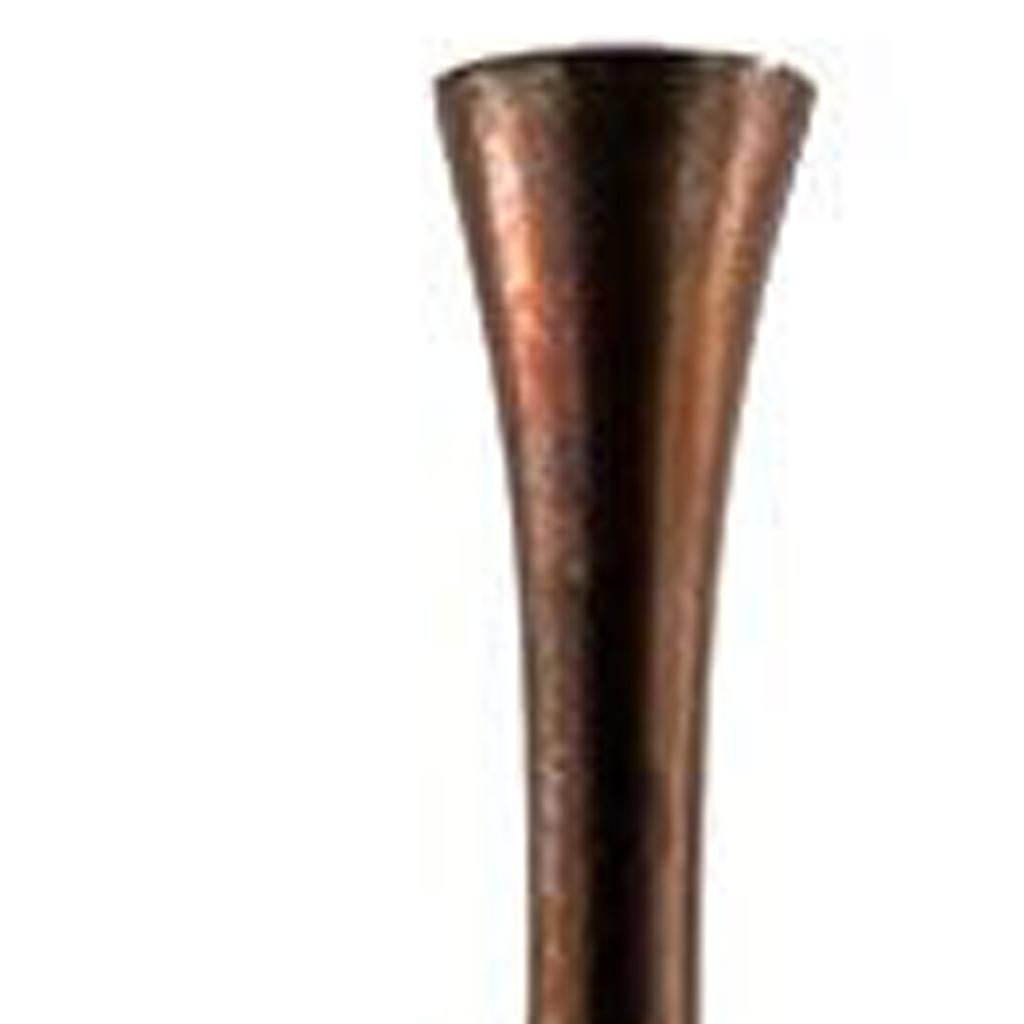 41" Burnished Brown Aluminum Floor Vase-4