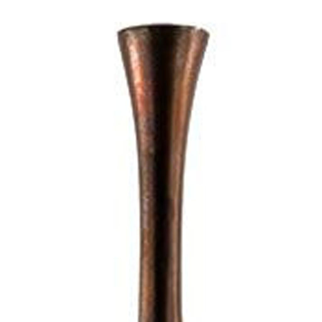 41" Burnished Brown Aluminum Floor Vase-5