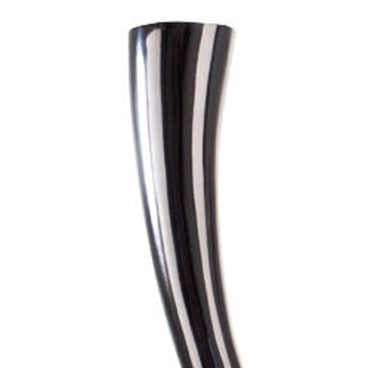 39" Silver Trumpet Aluminum Floor Vase-3