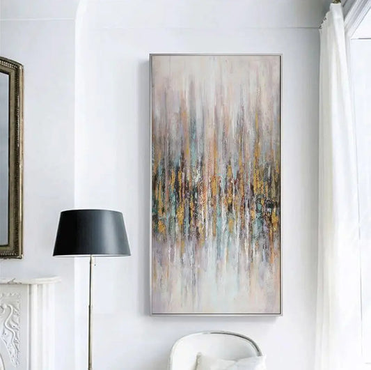 Pure Hand-painted Hotel Decoration Modern Minimalist Abstract Painting