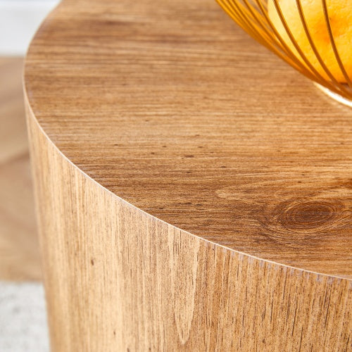 The Cylindrical Wooden side Table