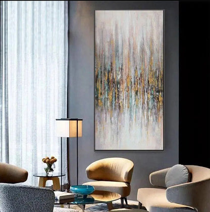 Pure Hand-painted Hotel Decoration Modern Minimalist Abstract Painting