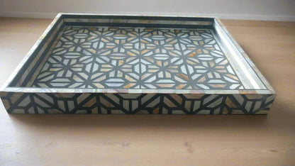 Mother of Pearl inlay Moroccan-Inspired Tray – Large