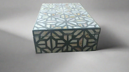 Mother of Pearl inlay Moroccan inspired Jewelry Box