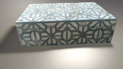 Mother of Pearl inlay Moroccan inspired Jewelry Box
