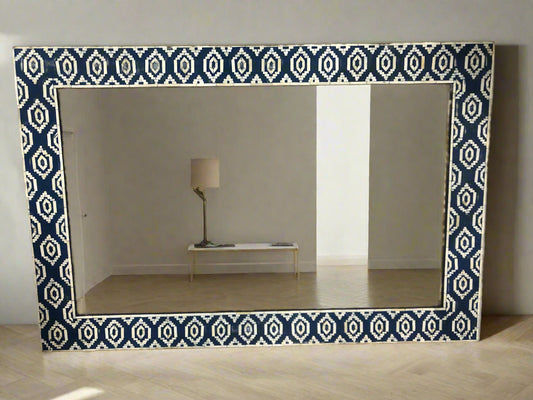 Ikat Diamond Heritage inlay wall Mirror frame