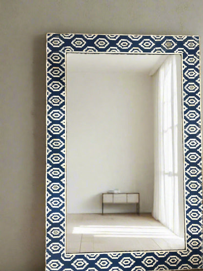 Ikat Diamond Heritage inlay wall Mirror frame