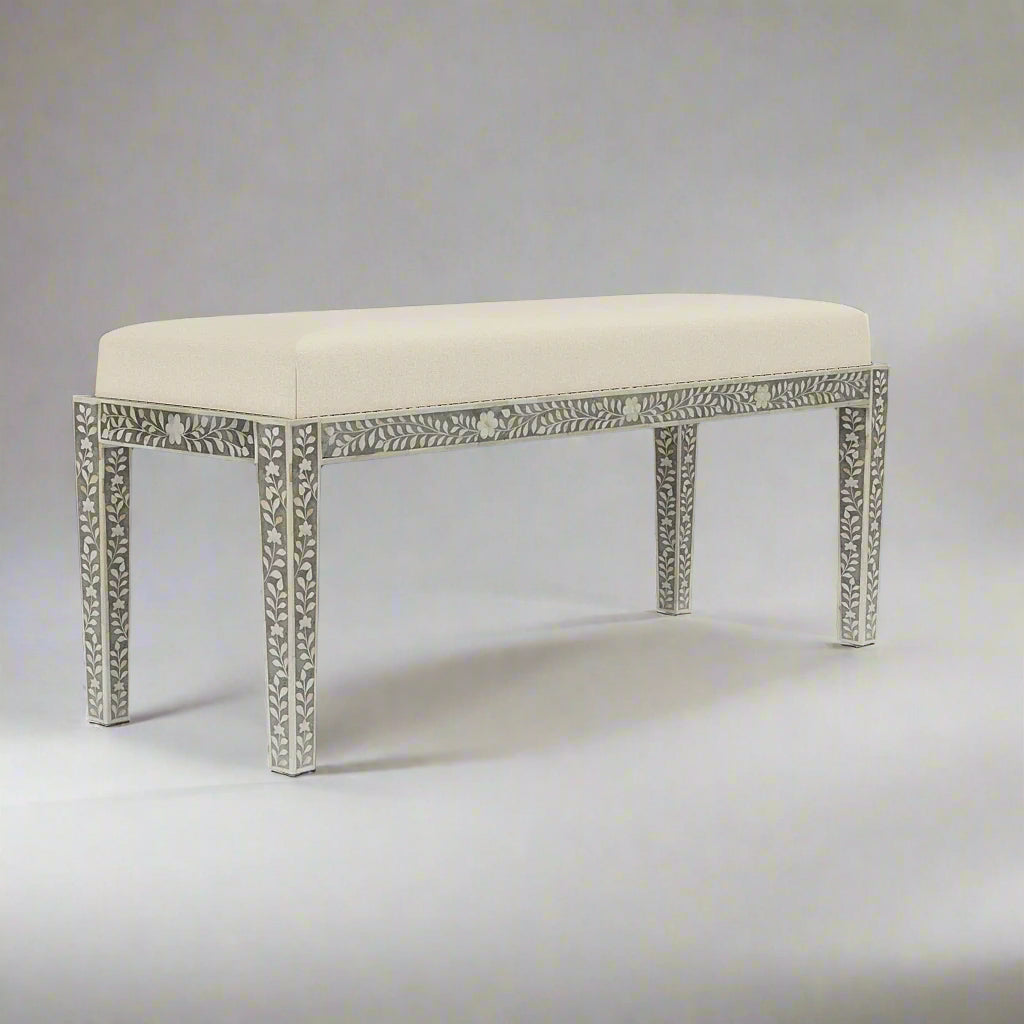 Heritage inlay Floral Bench