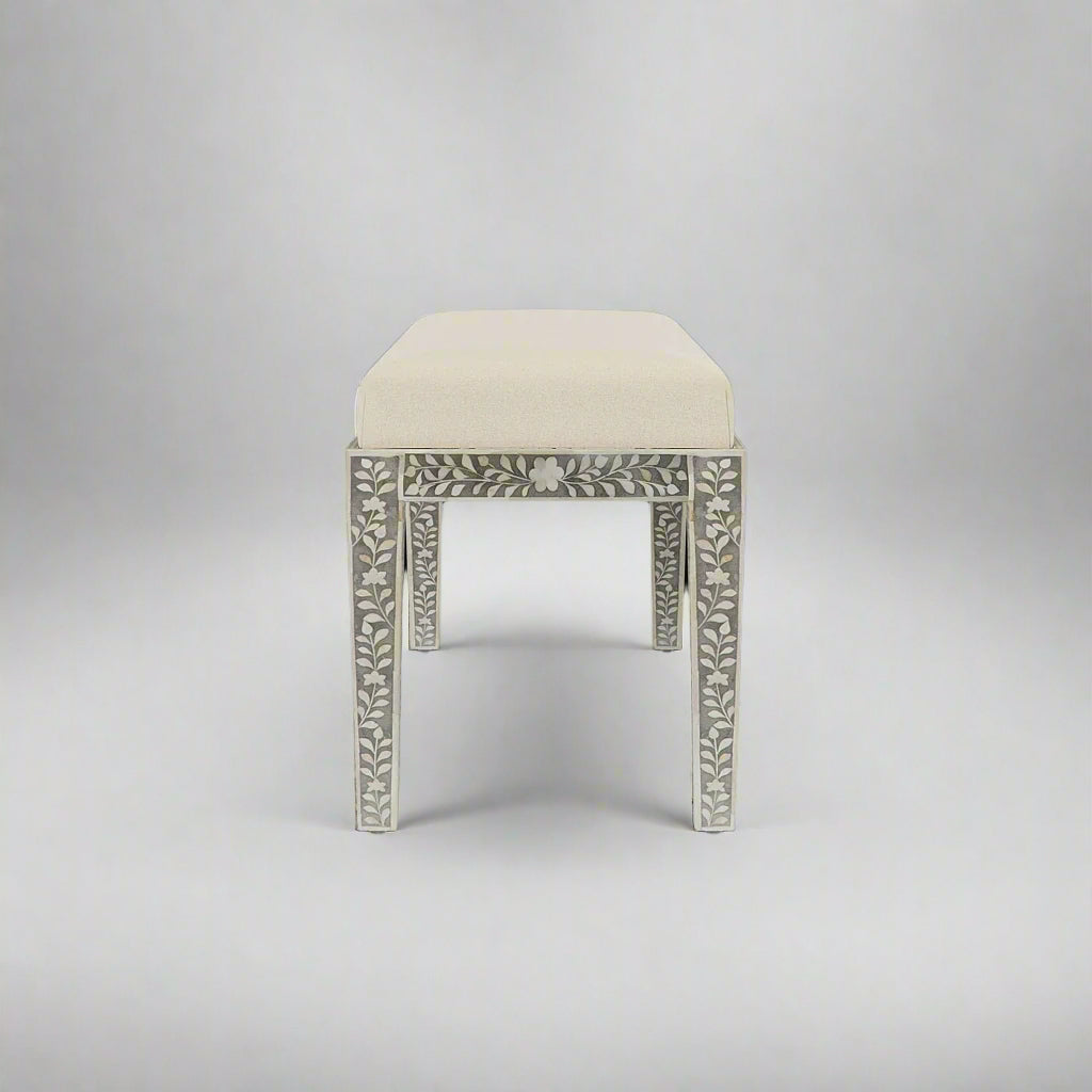 Heritage inlay Floral Bench