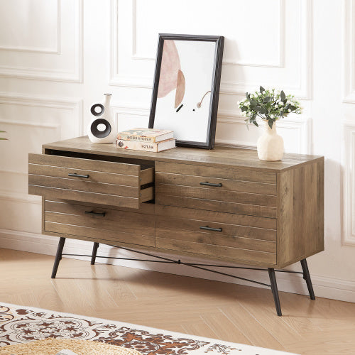 Wooden 4-drawer TV Cabinet