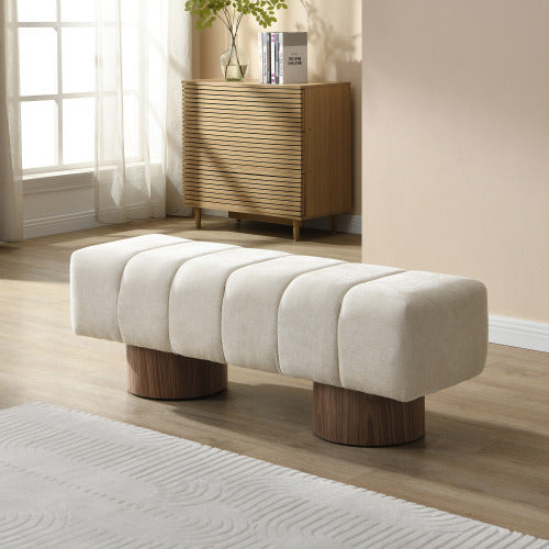 Upholstered Bench Bed Entryway Bench Ottoman For Bedroom Living Room