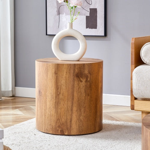 The Cylindrical Wooden side Table