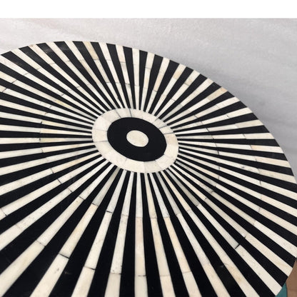 Heritage inlay round side or end table