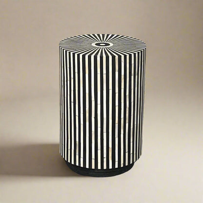 Heritage inlay round side or end table