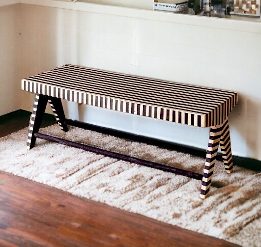  Heritage inlay stripe pattern Bench